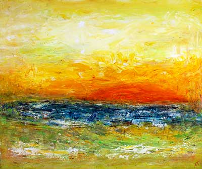 Sunny evening (60x50 cm) kr. 2200