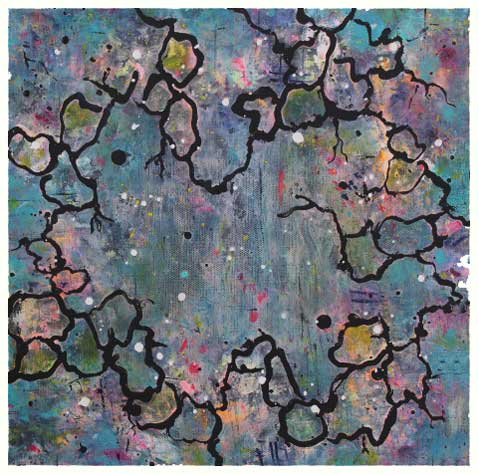 Blide strømninger (30x30 cm) kr. 1.500