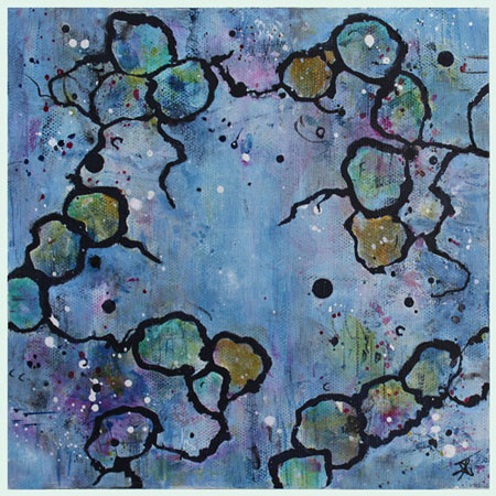 Vandelement I (20x20 cm) m/bred s/h kant, kr. 750