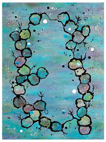 Stille harmoni (30x40 cm) kr. 2.400 (m/ramme)
